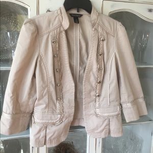 White House Black Market Champagne Jacket